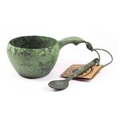 Финская чашка-кукса Kupilka 21 с чайной ложкой, Conifer