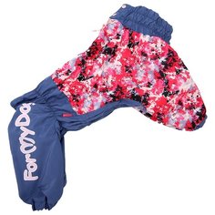 FOR MY DOGS комбинезон для собак фиолетово/розовый для девочек FW764-2019 F (A2)
