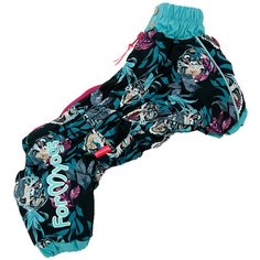 FOR MY DOGS комбинезон для собак черно/серый для мальчиков FW542-2018 M (10)