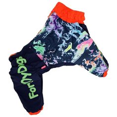FOR MY DOGS комбинезон для собак синий для девочек FW478-2017 F (B1)