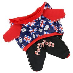 FOR MY DOGS комбинезон для собак Флаги синий для мальчиков FW295-2015 M (10)