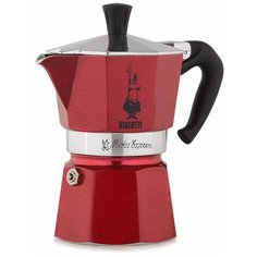 Гейзерная кофеварка Bialetti Moka Express Red на 3 порции (4942)