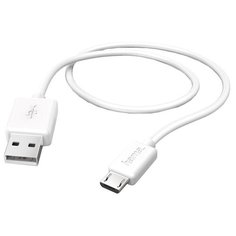 Кабель HAMA USB - microUSB (00173628) 1.4 м, белый