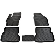 Комплект ковриков салона NorPlast NPL-Po-55-03 4 шт. чёрный