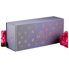 Коробка подарочная Yiwu Zhousima Crafts Best 35 х 15 х 10.5 см сиреневый