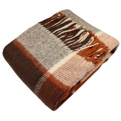 Плед ARLONI Традиция 140 х 200 см, рыжий/коричневый