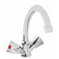 Смеситель для кухни (мойки) Оникс A-1106 двухрычажный хром