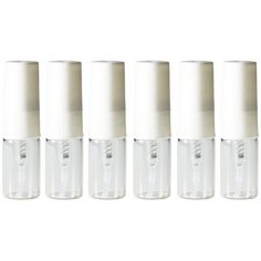 Флаконы для духов Aromaprovokator стекло, спрей белый пластик 2 ml набор 6 шт