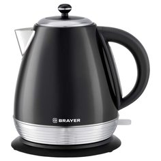 Чайник электрический BRAYER BR1006, 2200 Вт, 1,7 л, Strix, автоотключение, нержавеющая сталь, встроенный фильтр