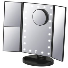 Косметическое 3D зеркало Planta PLM-0132 TRIA, LED подсветка, дополнительное переносное 10х зеркало