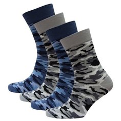 Носки военные мужские HOSIERY 74522 р 27-29 (43-46 размер ноги) синие, серые 4 пары