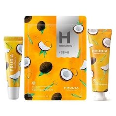 FRUDIA Набор "Изысканный кокос" (3шт) (крем для губ/крем кокос/маска кокос)