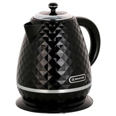 Чайник электрический BRAYER BR1008BK, 2200 Вт, 1,7 л, Strix, автоотключение, термостойкий пластик