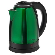 Чайник электрический LIRA LR 0122, металл, 1.8 л, 1800 Вт, зелёный 5478478