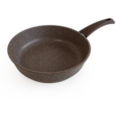 Сковорода VARI "Умелица Каменная" литая, теплый гранит D28 см, с антипригарным покрытием, толщина дна 6 мм