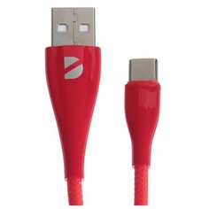 Кабель Deppa Ceramic, Type-C - USB, 2 А, 1м, красный 5618722