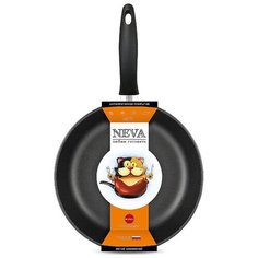 Сковорода InHome Black N126I литая с безопасным антипригарным покрытием, 26см Нева