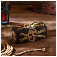 Шкатулка "Скелет" 24х12х12 см 5350885 Сима ленд