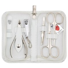 Маникюрный набор Drei Schwerter Solingen Kellermann, 6 пр., белый, натуральная кожа (L52138FNCUT)