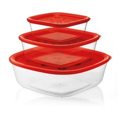 Набор из 3-х контейнеров Forme Casa красный Guzzini