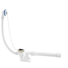 VIrPlast Сифон "Универсал" для ванн с пластиковыми чашками и с гофротрубой 40 D40/50, L800 мм