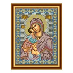 Набор для вышивания бисером Икона Донская 20 x 27 см И009 Galla Collection