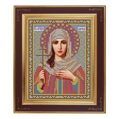 Набор для вышивания бисером Икона Св. Лариса 12 х 15 см М221 Galla Collection
