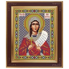 Набор для вышивания бисером Икона Святая мученица Ника (Виктория) 12 х 15 см М275 Galla Collection