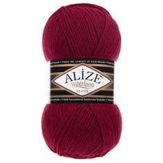 Пряжа Alize Superlana Classic (390 вишня) 5 шт.