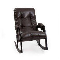 Кресло-качалка, обивка Vegas Lite Amber, каркас венге, модель 67 ЭкоДизайн