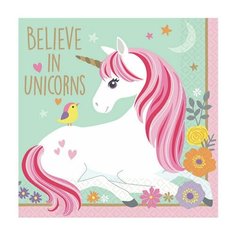 Салфетка Единорог Нежный 25см 16шт/А Веселая Затея