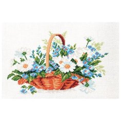 Полевой букет Набор для вышивания крестом 28х37 (17х27) Матренин Посад 0816/Н