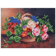 Набор Цветная корзина 26х20 Магия канвы Б-351