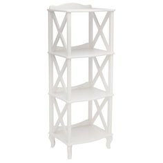 Этажерка-стеллаж "Джульетта-3" молочный дуб Мебелик