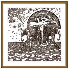 Набор для вышивания "Нова Слобода" ДК №21 3237 "Атланты Земли" 25х25см Nova Sloboda