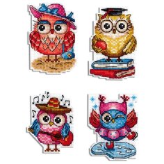 Набор для вышивания "М.П.Студия" Р №14 №487 "Совиные истории" 6х7см