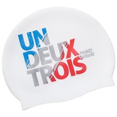 Силиконовая шапочка MAD WAVE, UN-DEUX-TROIS, White, M0550 18 0 02W