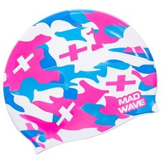 Силиконовая шапочка MAD WAVE, CAMOUFLAGE, White, M0550 07 0 02W