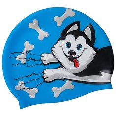 Юниорская силиконовая шапочка MAD WAVE, PUPPY, Azure, M0570 05 0 00W