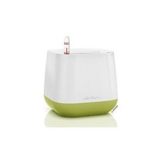 Кашпо YULA, белый/фисташковый, с системой полива Lechuza