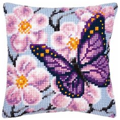 Набор для вышивания VERVACO PN-0008501 Фиолетовая бабочка