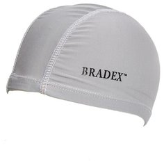 Шапочка для плавания (полиамид), серый Bradex
