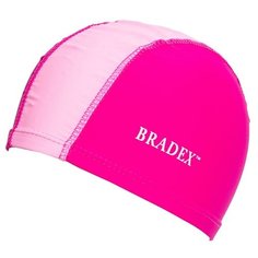 Шапочка для плавания (полиамид), розовая Bradex