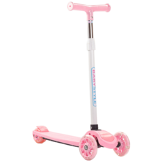106B Самокат BabyStyle (розовый, свет, звук, складной, до 25 кг)
