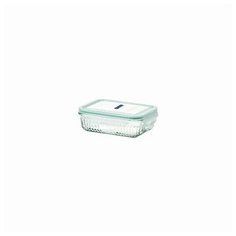 Контейнер Glasslock OCRS-074 (740ml, прямоугольный рифленый, для духовки, розовый силикон)