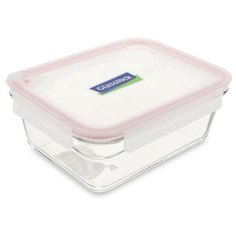 Контейнер Glasslock OCRT-173A (1710ml, прямоугольный, для духовки, клапан в крышке, розовый силикон)