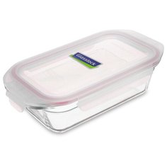 Контейнер Glasslock OCRT-175 (1750ml, прямоугольный, для духовки, розовый силикон)