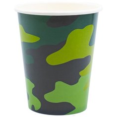 Стакан бумажный Камуфляж 250мл Веселая Затея