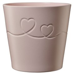 SOENDGEN Кашпо для цветов / Горшок керамический для цветов и растений ENDLESS LOVE розовый / Германия