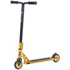 Самокат трюковый Novatrack Pixel Pro BL, PU 2020 колеса 110 мм с алюмин.ободом, жесткость PU 88A, abec9, золотой 110A.PIXEL.GD20